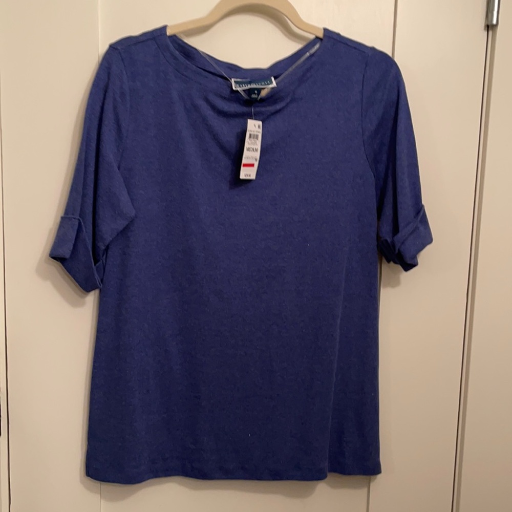 Karen Scott boatneck T-shirt